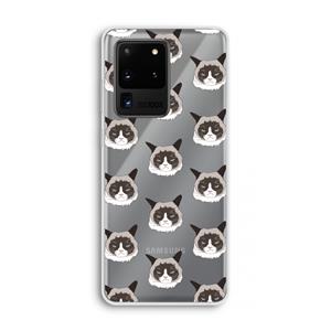 CaseCompany It's a Purrr Case: Samsung Galaxy S20 Ultra Transparant Hoesje