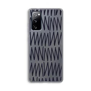 CaseCompany Marrakech Zigzag: Samsung Galaxy S20 FE / S20 FE 5G Transparant Hoesje