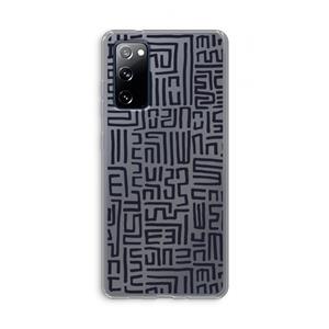 CaseCompany Moroccan Print: Samsung Galaxy S20 FE / S20 FE 5G Transparant Hoesje
