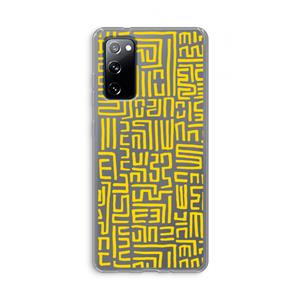 CaseCompany Majorelle Blue Print: Samsung Galaxy S20 FE / S20 FE 5G Transparant Hoesje