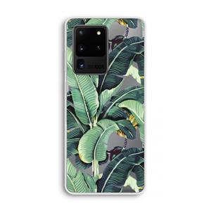 CaseCompany Bananenbladeren: Samsung Galaxy S20 Ultra Transparant Hoesje