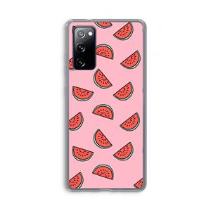 CaseCompany Watermeloen: Samsung Galaxy S20 FE / S20 FE 5G Transparant Hoesje