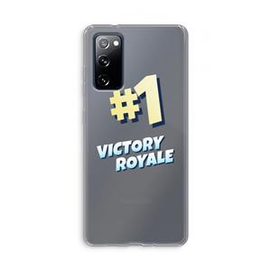 CaseCompany Victory Royale: Samsung Galaxy S20 FE / S20 FE 5G Transparant Hoesje