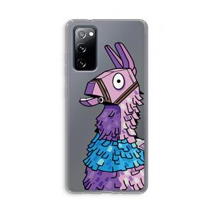 CaseCompany Lama: Samsung Galaxy S20 FE / S20 FE 5G Transparant Hoesje