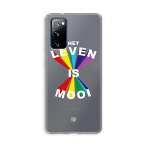 CaseCompany Het Leven Is Mooi: Samsung Galaxy S20 FE / S20 FE 5G Transparant Hoesje