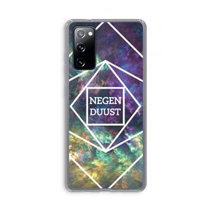 CaseCompany Negenduust ruimte: Samsung Galaxy S20 FE / S20 FE 5G Transparant Hoesje