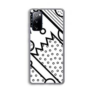 CaseCompany Pop Art #4: Samsung Galaxy S20 FE / S20 FE 5G Transparant Hoesje