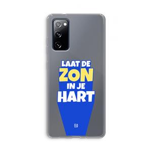 CaseCompany Laat de zon in je hart: Samsung Galaxy S20 FE / S20 FE 5G Transparant Hoesje