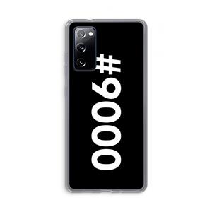 CaseCompany 9000: Samsung Galaxy S20 FE / S20 FE 5G Transparant Hoesje