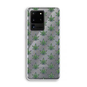 CaseCompany Weed: Samsung Galaxy S20 Ultra Transparant Hoesje