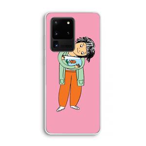 CaseCompany Visknuffel: Samsung Galaxy S20 Ultra Transparant Hoesje