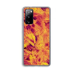 CaseCompany Eternal Fire: Samsung Galaxy S20 FE / S20 FE 5G Transparant Hoesje