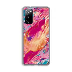CaseCompany Pastel Echoes: Samsung Galaxy S20 FE / S20 FE 5G Transparant Hoesje