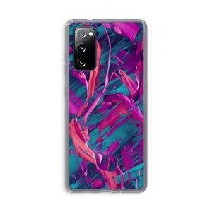 CaseCompany Pink Clouds: Samsung Galaxy S20 FE / S20 FE 5G Transparant Hoesje