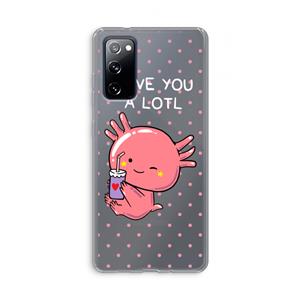CaseCompany Love You A Lotl: Samsung Galaxy S20 FE / S20 FE 5G Transparant Hoesje