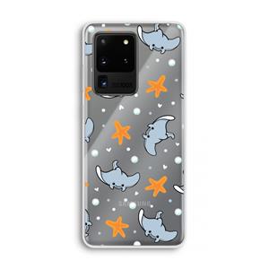 CaseCompany Manta: Samsung Galaxy S20 Ultra Transparant Hoesje