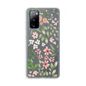 CaseCompany Botanical sweet flower heaven: Samsung Galaxy S20 FE / S20 FE 5G Transparant Hoesje