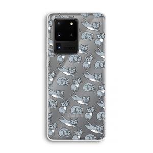 CaseCompany Poezen: Samsung Galaxy S20 Ultra Transparant Hoesje