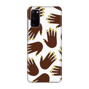 CaseCompany Hands dark: Volledig geprint Samsung Galaxy S20 Hoesje