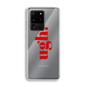 CaseCompany Ugh: Samsung Galaxy S20 Ultra Transparant Hoesje