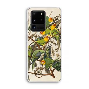 CaseCompany Carolinaparkiet: Samsung Galaxy S20 Ultra Transparant Hoesje