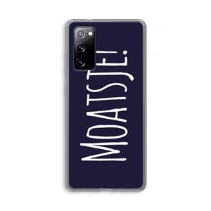 CaseCompany Moatsje!: Samsung Galaxy S20 FE / S20 FE 5G Transparant Hoesje