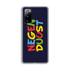 CaseCompany 90's One: Samsung Galaxy S20 FE / S20 FE 5G Transparant Hoesje