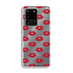 CaseCompany Lips: Samsung Galaxy S20 Ultra Transparant Hoesje