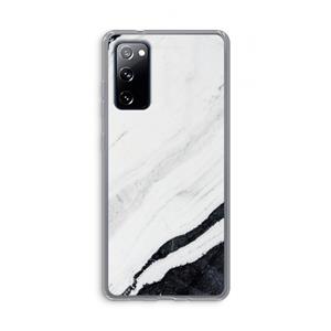 CaseCompany Elegante marmer: Samsung Galaxy S20 FE / S20 FE 5G Transparant Hoesje