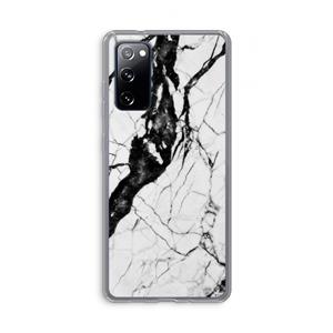 CaseCompany Witte marmer 2: Samsung Galaxy S20 FE / S20 FE 5G Transparant Hoesje