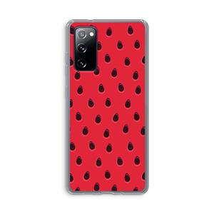 CaseCompany Watermelon: Samsung Galaxy S20 FE / S20 FE 5G Transparant Hoesje