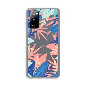 CaseCompany Tropisch: Samsung Galaxy S20 FE / S20 FE 5G Transparant Hoesje