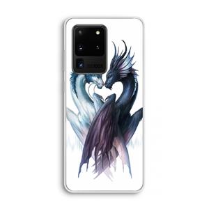 CaseCompany Yin Yang Dragons: Samsung Galaxy S20 Ultra Transparant Hoesje