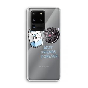 CaseCompany Best Friend Forever: Samsung Galaxy S20 Ultra Transparant Hoesje