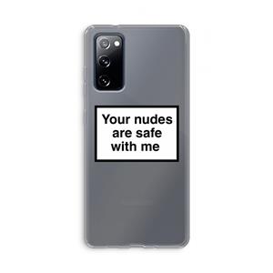 CaseCompany Safe with me: Samsung Galaxy S20 FE / S20 FE 5G Transparant Hoesje