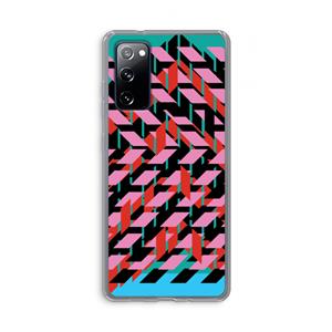 CaseCompany Skew Blush 2: Samsung Galaxy S20 FE / S20 FE 5G Transparant Hoesje