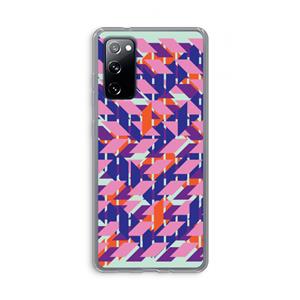 CaseCompany Skew Blush 3: Samsung Galaxy S20 FE / S20 FE 5G Transparant Hoesje