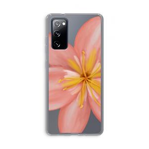 CaseCompany Pink Ellila Flower: Samsung Galaxy S20 FE / S20 FE 5G Transparant Hoesje