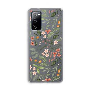 CaseCompany Sweet little flowers: Samsung Galaxy S20 FE / S20 FE 5G Transparant Hoesje