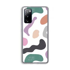 CaseCompany Memphis Shapes: Samsung Galaxy S20 FE / S20 FE 5G Transparant Hoesje