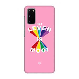 CaseCompany Het Leven Is Mooi: Volledig geprint Samsung Galaxy S20 Hoesje