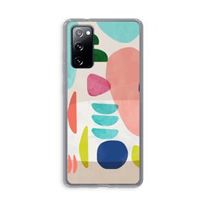 CaseCompany Bold Rounded Shapes: Samsung Galaxy S20 FE / S20 FE 5G Transparant Hoesje