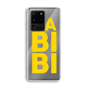 CaseCompany Habibi Blue: Samsung Galaxy S20 Ultra Transparant Hoesje