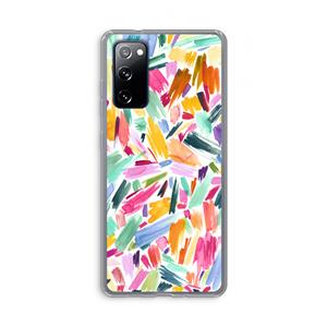 CaseCompany Watercolor Brushstrokes: Samsung Galaxy S20 FE / S20 FE 5G Transparant Hoesje