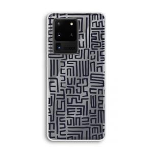CaseCompany Moroccan Print: Samsung Galaxy S20 Ultra Transparant Hoesje