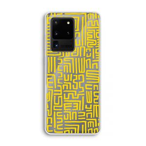 CaseCompany Majorelle Blue Print: Samsung Galaxy S20 Ultra Transparant Hoesje