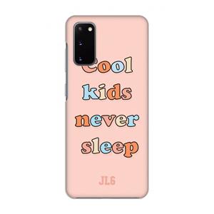 CaseCompany Cool Kids Never Sleep: Volledig geprint Samsung Galaxy S20 Hoesje