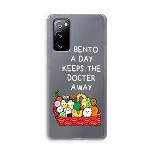 CaseCompany Bento a day: Samsung Galaxy S20 FE / S20 FE 5G Transparant Hoesje