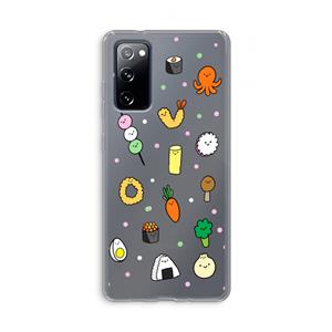 CaseCompany Happy bento friends: Samsung Galaxy S20 FE / S20 FE 5G Transparant Hoesje