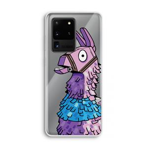 CaseCompany Lama: Samsung Galaxy S20 Ultra Transparant Hoesje